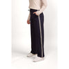 Wide leg full length pull on with side stripe detail