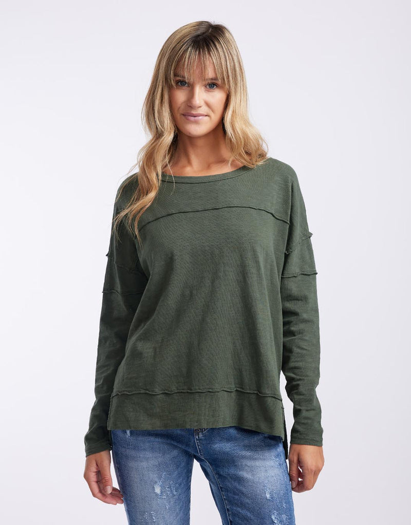 Jayne throw on top khaki
