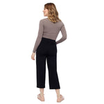 Solid ponte gaucho pant