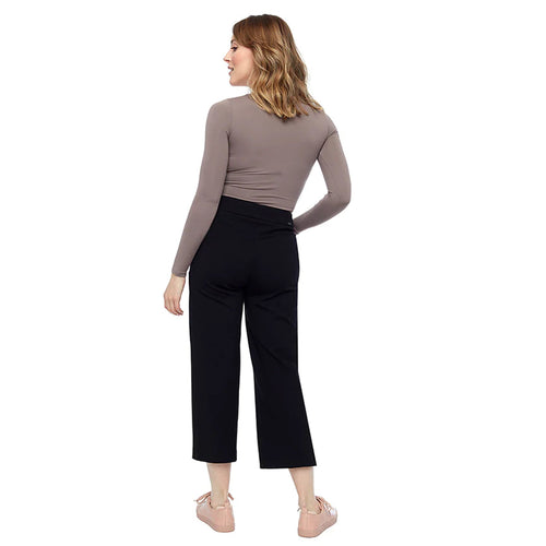 Solid ponte gaucho pant