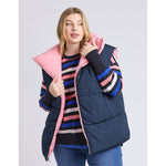 Kit puffer vest charm pink