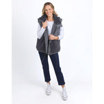 Alaska quilted vest charcoal