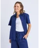 Odette brodierie shirt blue depth