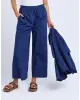 Odette brodierie pant blue depth