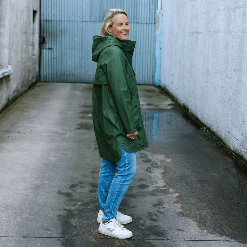 Billie raincoat cypress /fleur