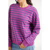 Kayla Crew Hyacinth stripe crew