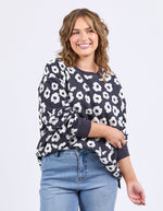 Azalea Crew Navy daisy