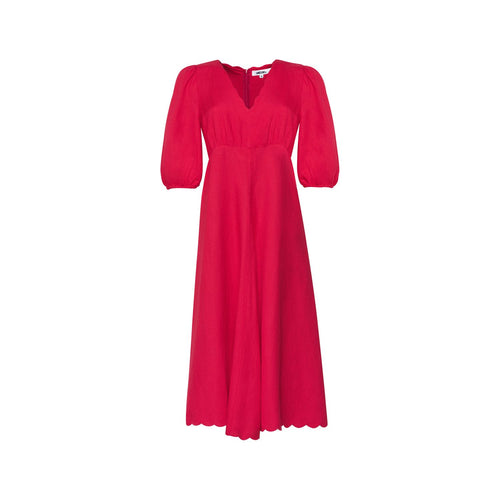 clio scalloped dress watermelon - By Design Fashions