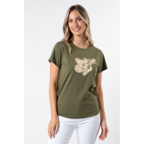Khaki petal garden - By Design Fashions