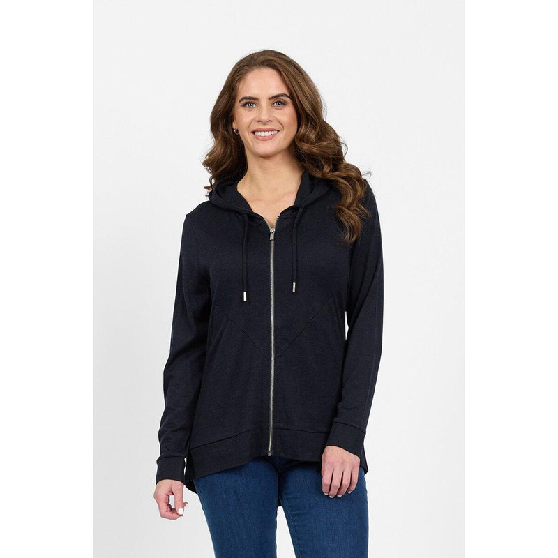 100% Merino zip up hooded jacket (Last one size 14)