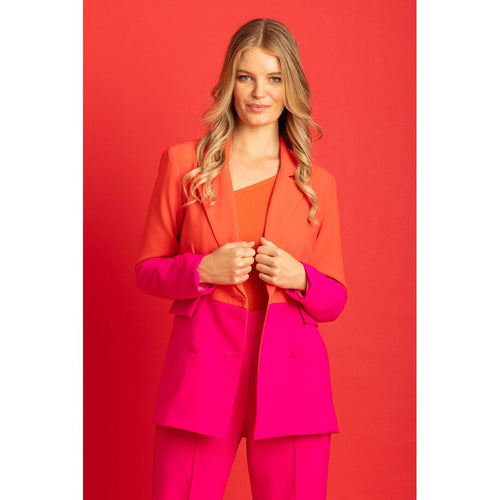Mandy blazer red pink (Size Med) - By Design Fashions