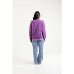 Kayla Crew Hyacinth stripe crew
