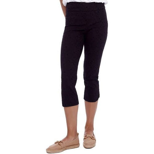 Techno crop pant black - By Design Fashions