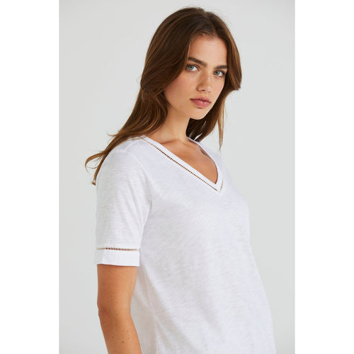 Rusk top white - By Design Fashions