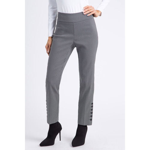 Weave Techno slim ankle pant - By Design Fashions