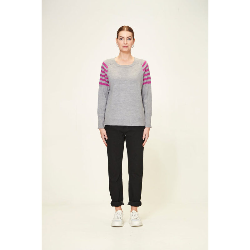 flynn sweater silver marle (size Lge)