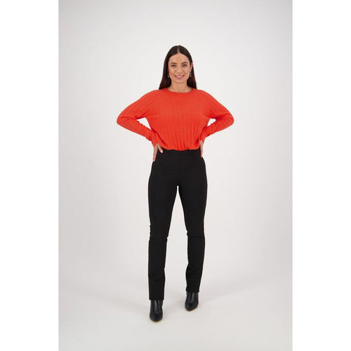Albert slim pull on ponti (Size 10) - By Design Fashions