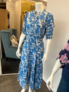 Fleur midi dress blue stone
