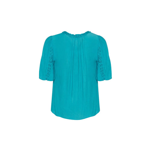 Salute top dark aqua - By Design Fashions