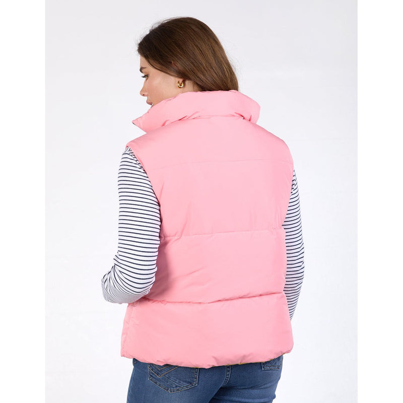 Kit puffer vest charm pink
