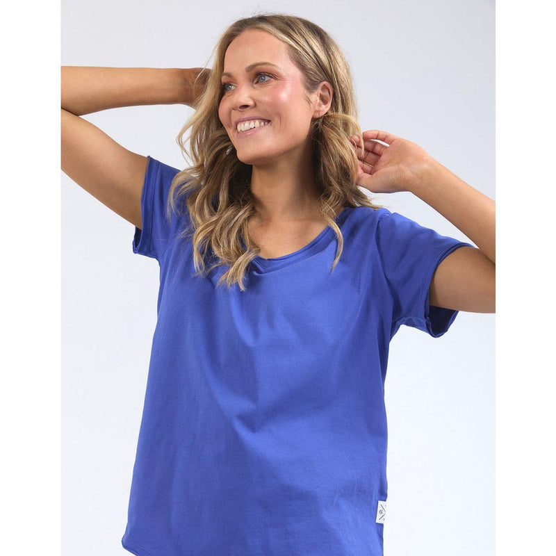 Pima vee tee royal blue