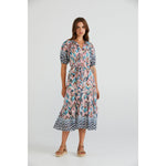 Madras Dress ink (Last one size 16) - By Design Fashions