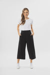 Essential Wide leg pants crop black