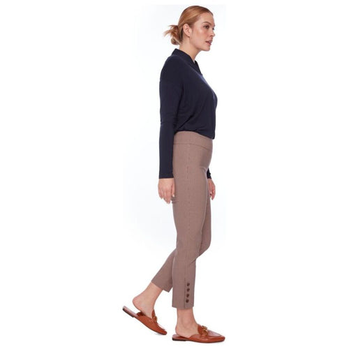 York plaid techno ankle pant
