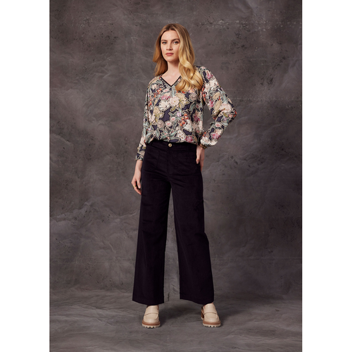 Legacy top denim multi (size 10 ) - By Design Fashions