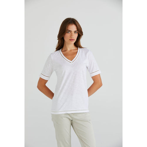 Rusk top white - By Design Fashions