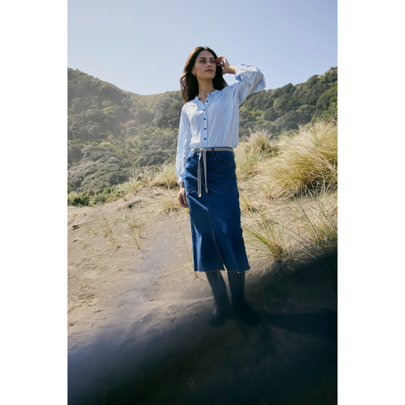 Rhode Skirt indigo