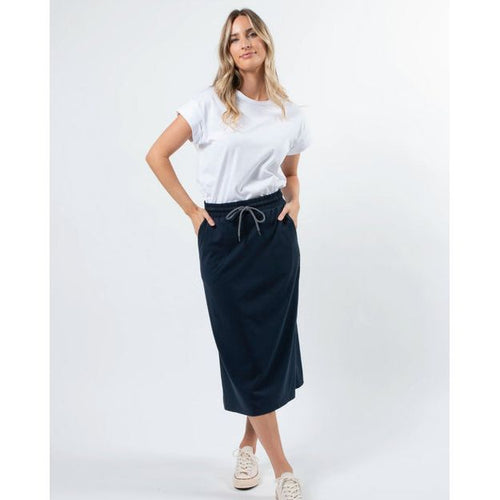 Essential skirt navy (Last one size 8) - By Design Fashions