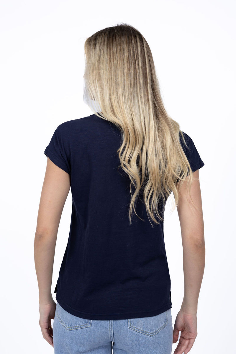 Must have V neck Tee Navy