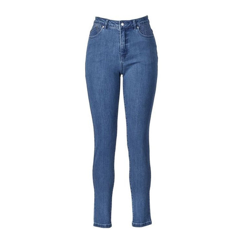 Basket weave jean New Blue - By Design Fashions