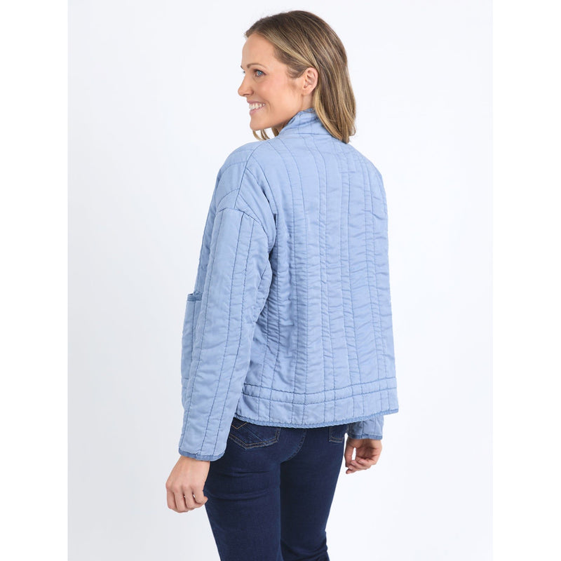 Sparrow quilted jacket steel