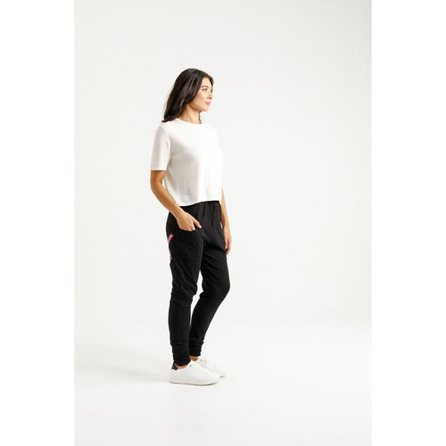 Apartment pants black candy stripe X