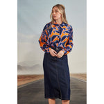 stevie jean skirt dark denim
