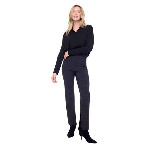 Pincheck palemo  pant - By Design Fashions
