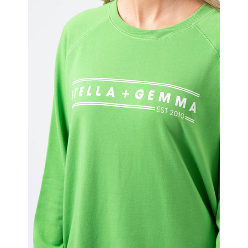 Classic sweatshirt pear with S + G (Last one size 16) - By Design Fashions
