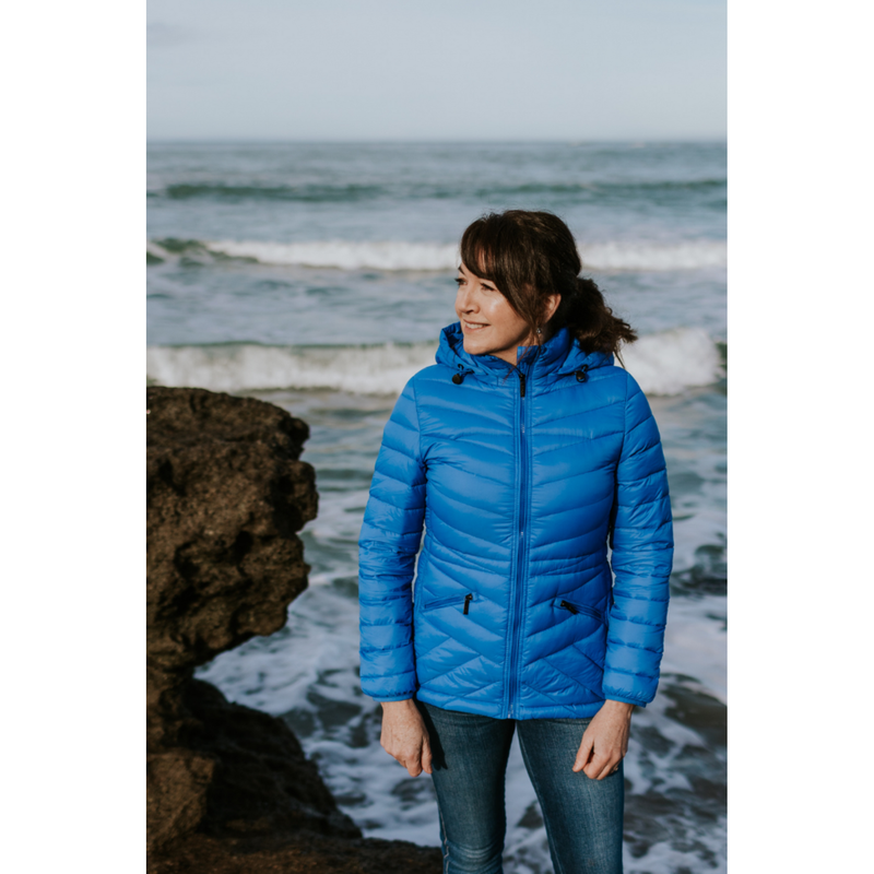 cushla jacket cobalt - By Design Fashions