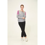 flynn sweater silver marle (size Lge)