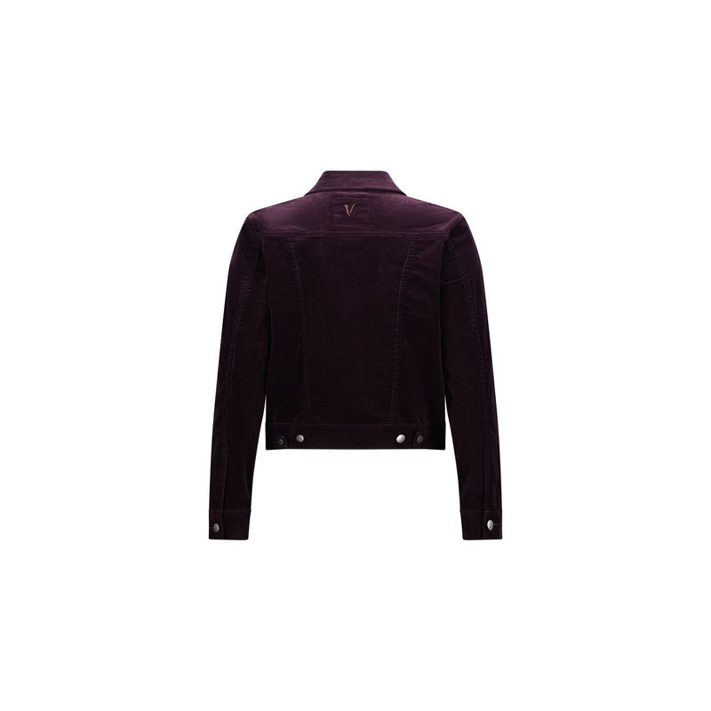 Pinwhale cord jacket mulberry