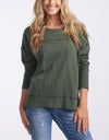 Jayne throw on top khaki