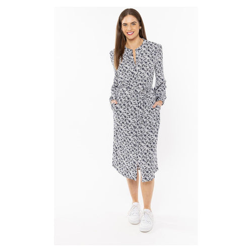 Visonary dress sunflower navy - By Design Fashions