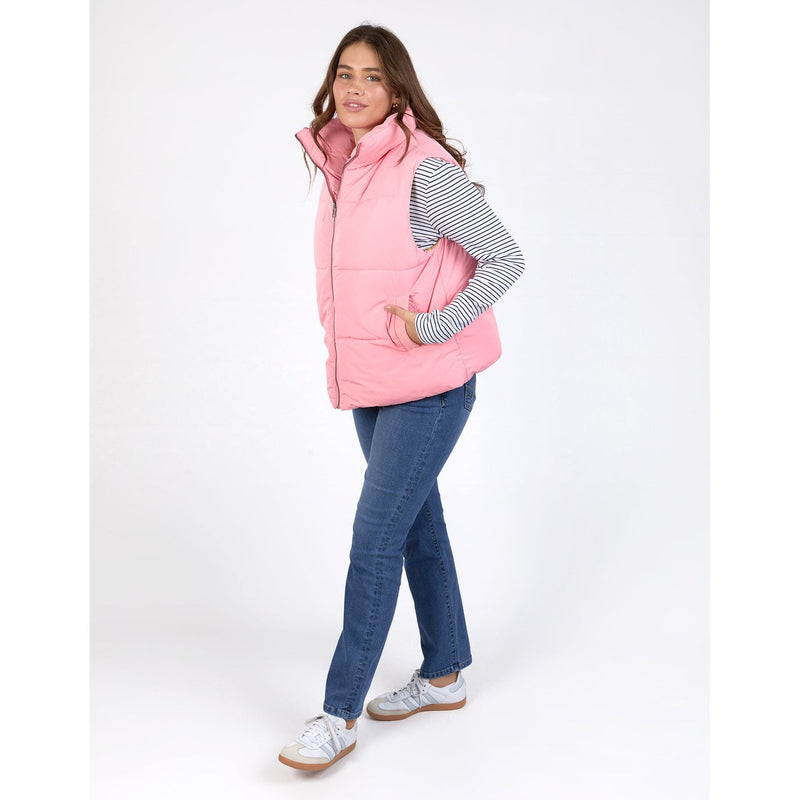 Kit puffer vest charm pink
