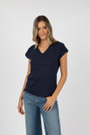 Must have V neck Tee Navy