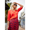 Fatima top Scarlet (Last one size 12) - By Design Fashions
