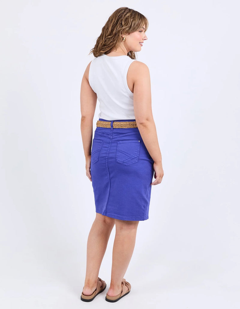 Belle Denim skirt ocean