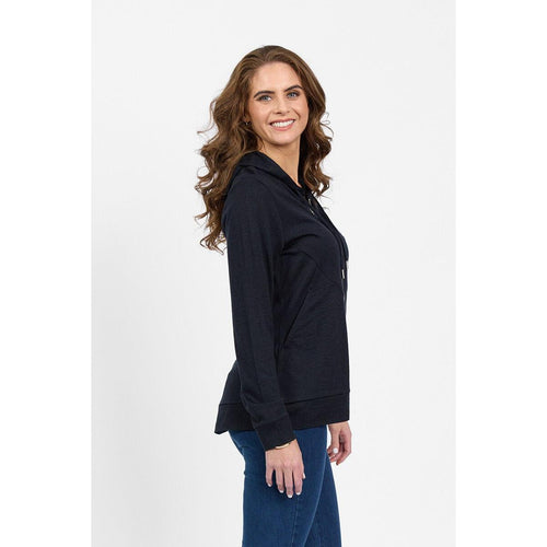 100% Merino zip up hooded jacket (Last one size 14)
