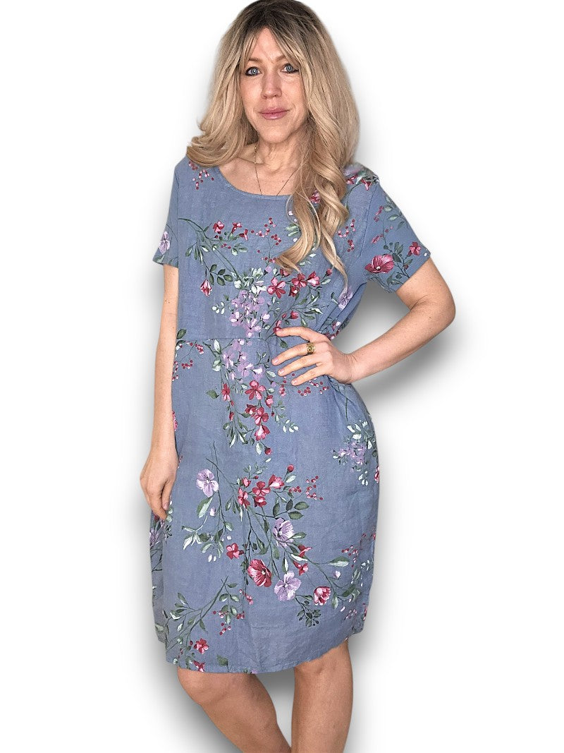 Jungle Petrol Iingonberry dress